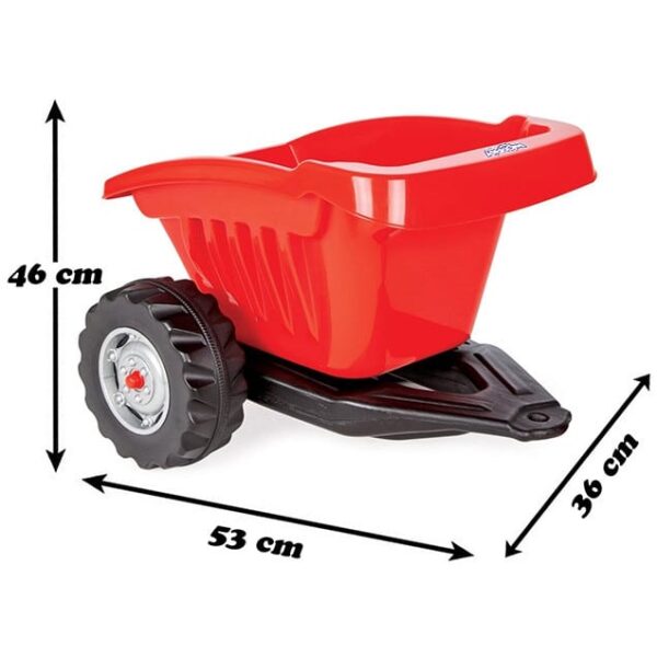 Przyczepka ACTIVE TRAILER Wywrotka Czerwona do GoTrac MaxTrac - WOOPIE - 014