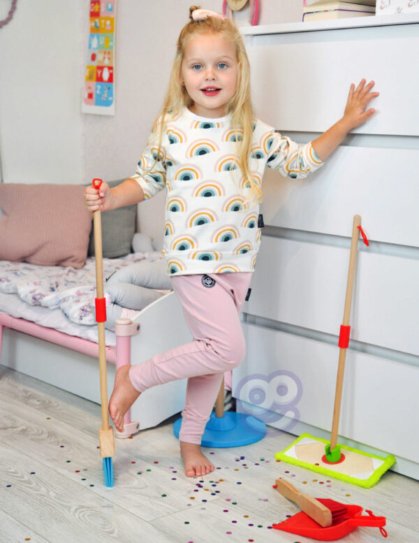 TOOKY TOY Drewniany Zestaw do Sprzątania dla Dzieci 6 el. - 002