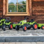 FALK Traktor Claas Zielony na Pedały z Przyczepą + Klakson od 2 Lat. - 002