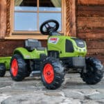 FALK Traktor Claas Zielony na Pedały z Przyczepą + Klakson od 2 Lat. - 004