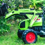 FALK Traktor na Pedały z Łyżką i Przyczepką Zielony CLAAS od 3 Lat - 002