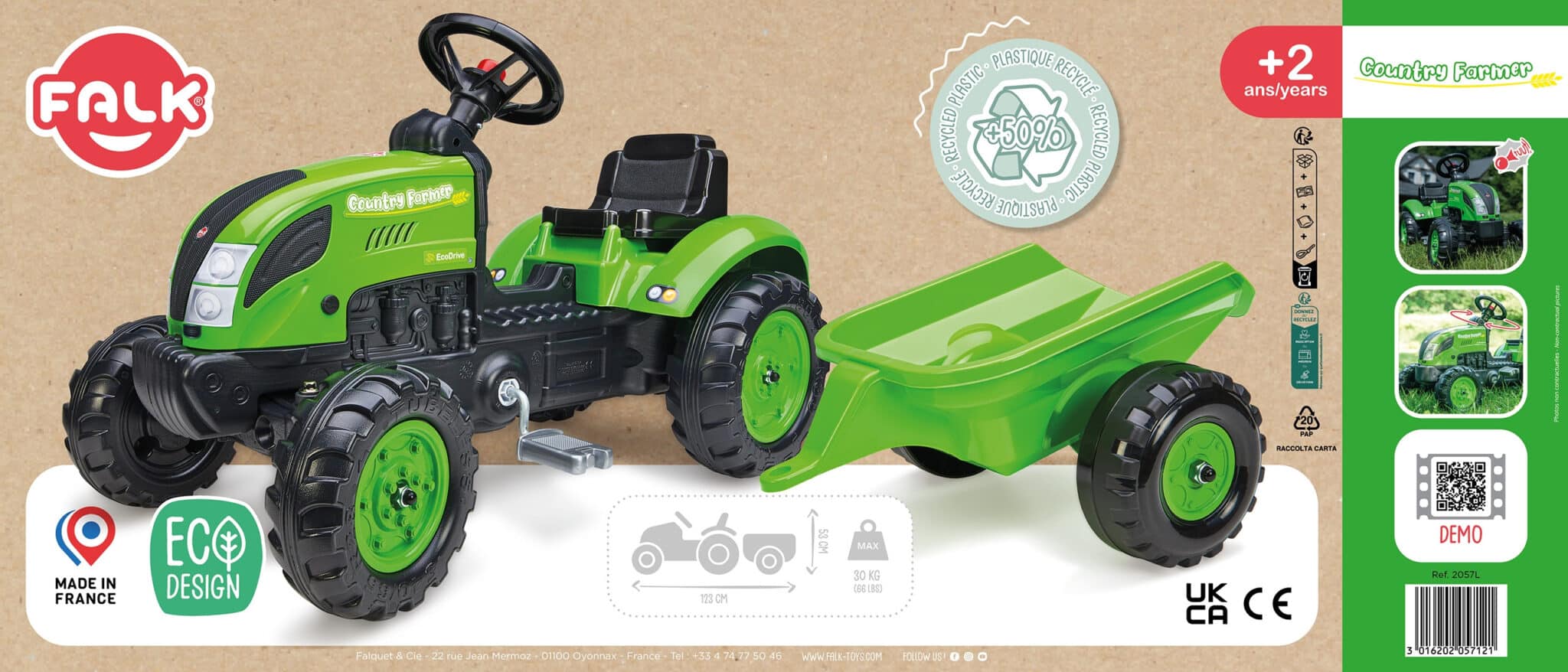 Traktor na Pedały Falk Country Farmer - Aktywny Rozwój i Zabawa - 006