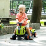 FALK Jeździk Claas 470 Arion Zielony z Przyczepką  + Zestaw do piasku - 006