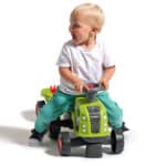 FALK Jeździk Claas 470 Arion Zielony z Przyczepką  + Zestaw do piasku - 012