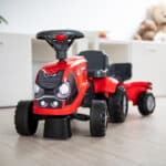 FALK Jeździk Traktorek Baby Case IH Ride-On Czerwony z Przyczepką + akc. od 12 miesięcy - 002