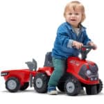 FALK Jeździk Traktorek Baby Case IH Ride-On Czerwony z Przyczepką + akc. od 12 miesięcy - 006