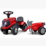FALK Jeździk Traktorek Baby Case IH Ride-On Czerwony z Przyczepką + akc. od 12 miesięcy - 009
