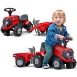FALK Jeździk Traktorek Baby Case IH Ride-On Czerwony z Przyczepką + akc. od 12 miesięcy - 010