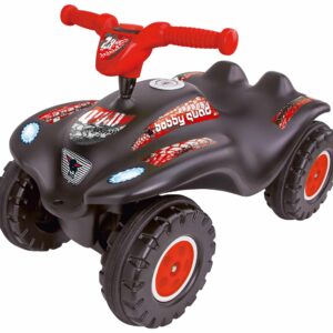 Jeździk Bobby Quad Racing czarny 3+ klakson hak 68cm – BIG
