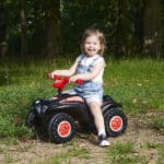 Jeździk Bobby Quad Racing czarny 3+ klakson hak 68cm - BIG - 006