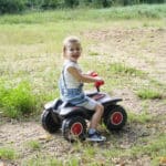 Jeździk Bobby Quad Racing czarny 3+ klakson hak 68cm - BIG - 009