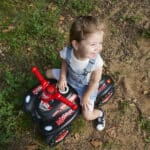 Jeździk Bobby Quad Racing czarny 3+ klakson hak 68cm - BIG - 010