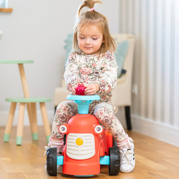 FALK Maurice Traktorek Jeździk Czerwony Pchacz Odpychacz Schowek od 1 roku - 002