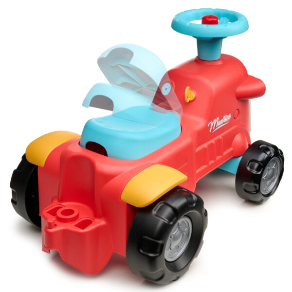 FALK Maurice Traktorek Jeździk Czerwony Pchacz Odpychacz Schowek od 1 roku - 011