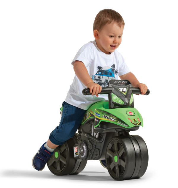 FALK Jeździk Racing Zielony Motorek Szerokie Koła od 1 roku - 004