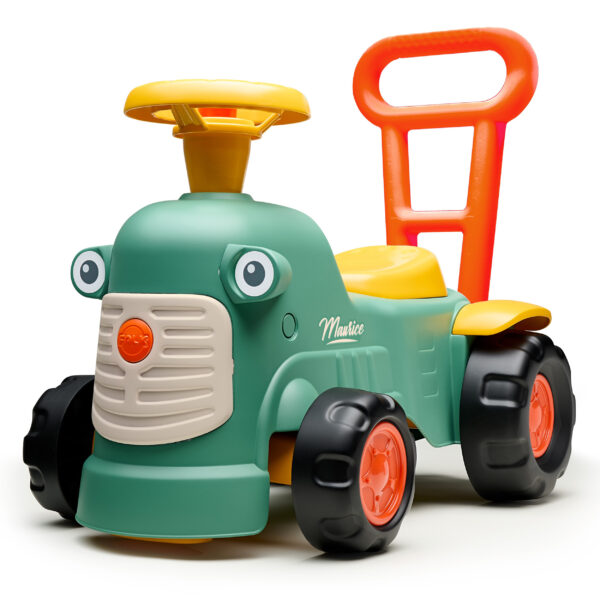FALK Maurice Traktorek Jeździk Zielony Pchacz Odpychacz Schowek od 1 roku - 001