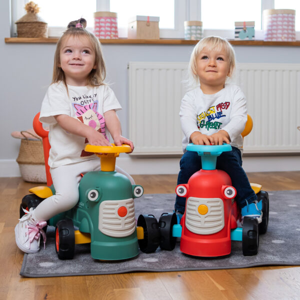 FALK Maurice Traktorek Jeździk Zielony Pchacz Odpychacz Schowek od 1 roku - 006