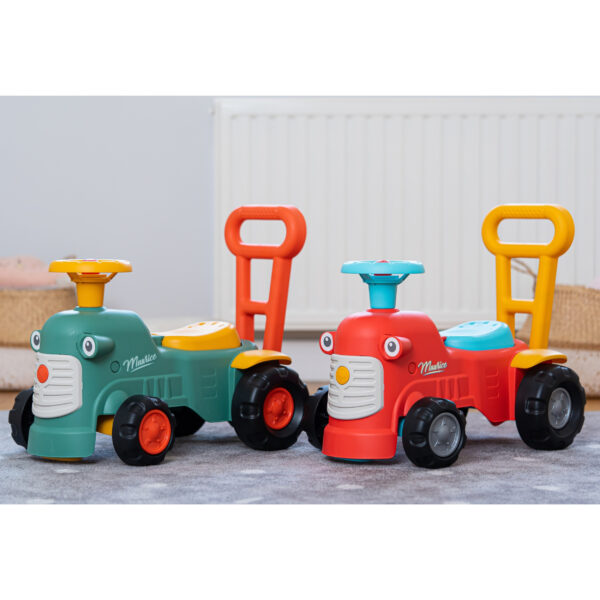 FALK Maurice Traktorek Jeździk Zielony Pchacz Odpychacz Schowek od 1 roku - 007
