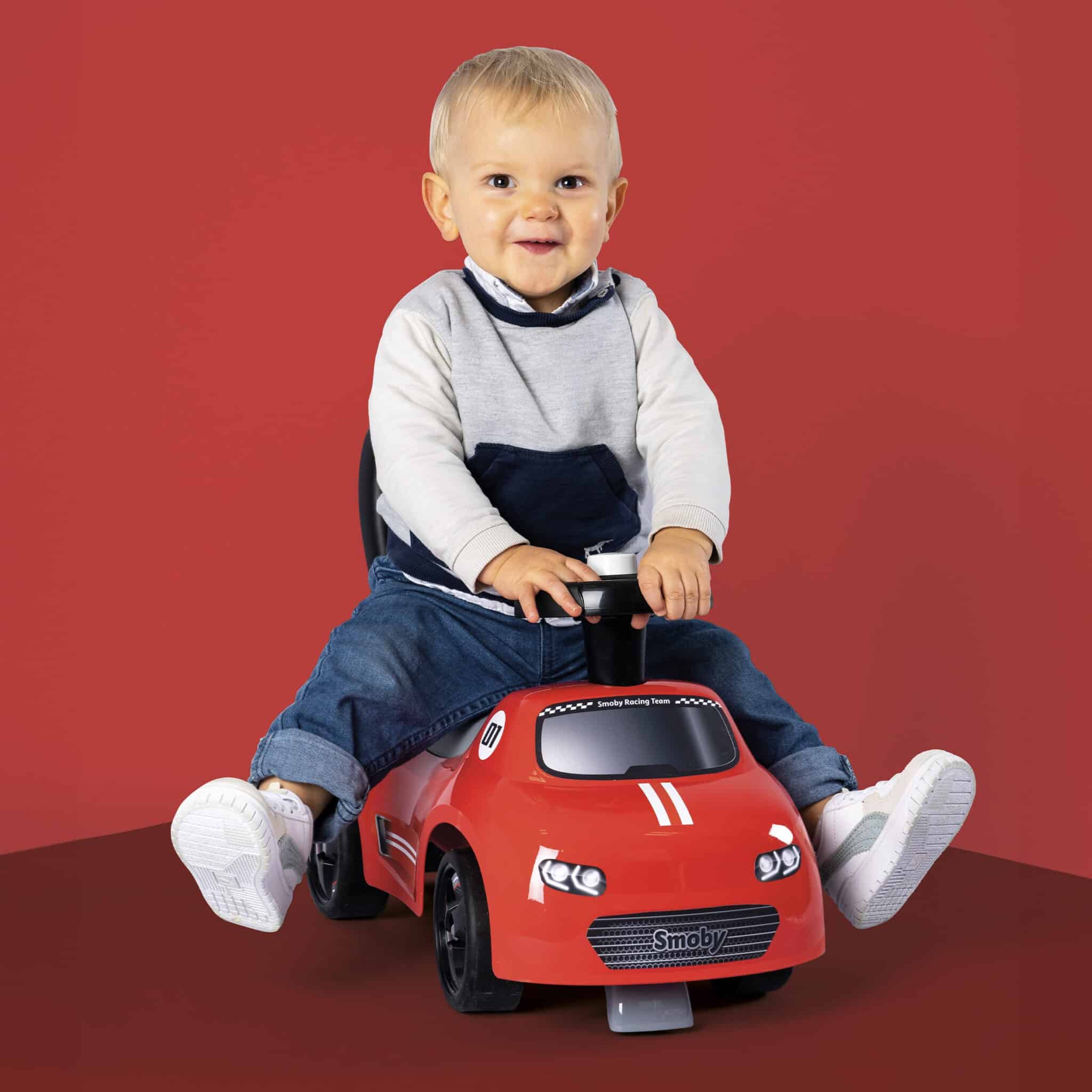 Smoby Czerwony Jeździk z klaksonem Ride-On - 005