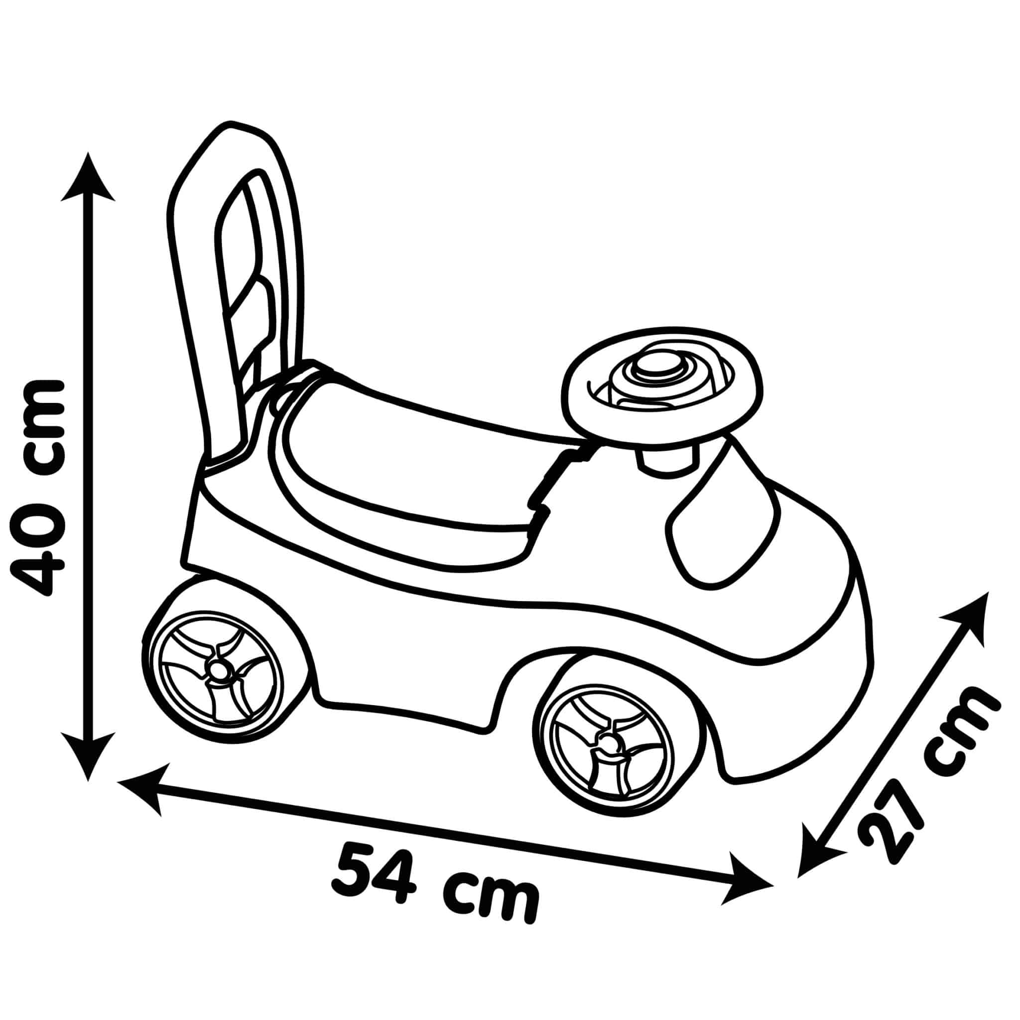Smoby Czerwony Jeździk z klaksonem Ride-On - 007