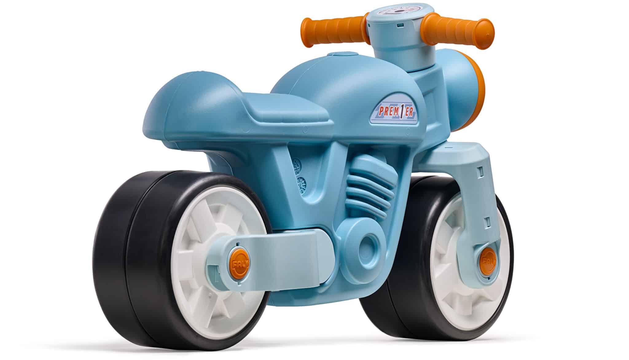 FALK Jeździk Biegowy Ciche Koła Motor Prem1er Retro Niebieski 1+ - 002