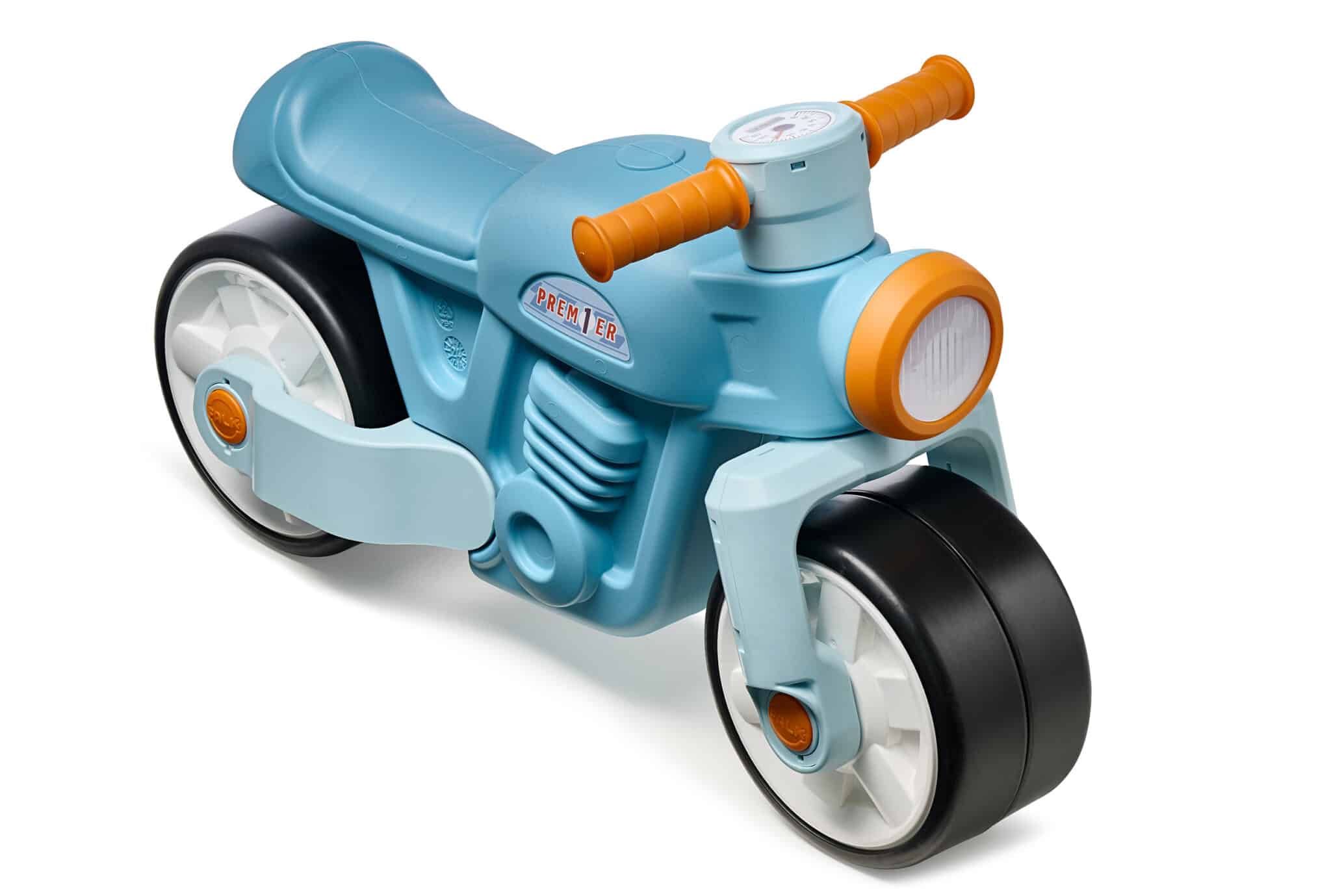 FALK Jeździk Biegowy Ciche Koła Motor Prem1er Retro Niebieski 1+ - 003