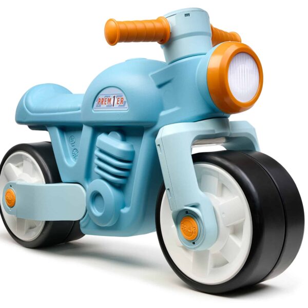 FALK Jeździk Biegowy Ciche Koła Motor Prem1er Retro Niebieski 1+ - 005