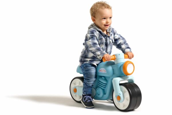 FALK Jeździk Biegowy Ciche Koła Motor Prem1er Retro Niebieski 1+ - 007