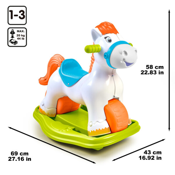 FEBER Interaktywny Bujany Konik 2w1 – Jeździk Biegowy - 008