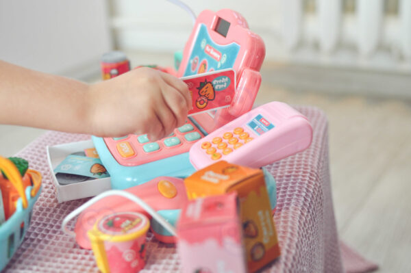 WOOPIE Kasa Sklepowa Dla Dzieci Skaner Waga Mikrofon + 24 Akc. - 007