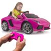 FEBER Lamborghini Aventador Pink samochód elektryczny 6V 3+ - 001