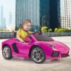 FEBER Lamborghini Aventador Pink samochód elektryczny 6V 3+ - 002