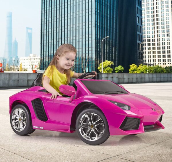 FEBER Lamborghini Aventador Pink samochód elektryczny 6V 3+ - 002