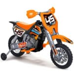 FEBER Motocykl Cross Pomarańczowy na Akumulator 6V dla Dzieci - 001
