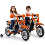 FEBER Motocykl Cross Pomarańczowy na Akumulator 6V dla Dzieci - 002