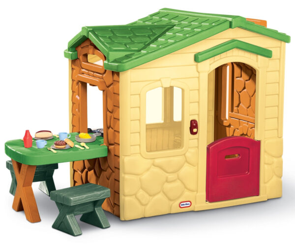 Little Tikes Domek Piknikowy z Patio i magicznym dzwonkiem - naturalny - 001