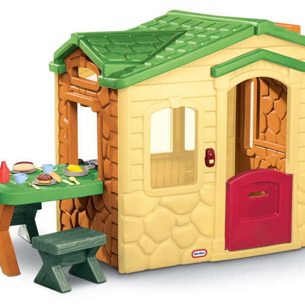 Little Tikes Domek Piknikowy z Patio i magicznym dzwonkiem - naturalny - 001