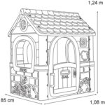 FEBER Domek Ogrodowy Dla Dzieci Różowy Fantasy - 004