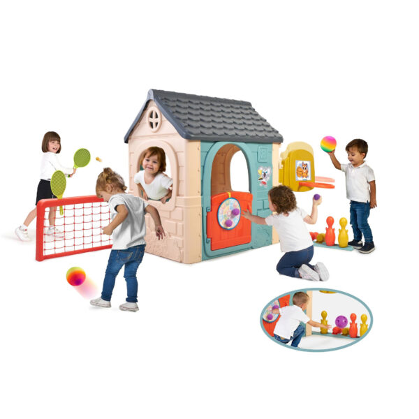 FEBER Dom Aktywności Casual Wielofunkcyjny 6 w 1 z Dołączonymi Grami - 002