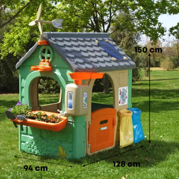 FEBER Domek ogrodowy Recycle Eco Segregacja Odpadów Zielona Energia - 009