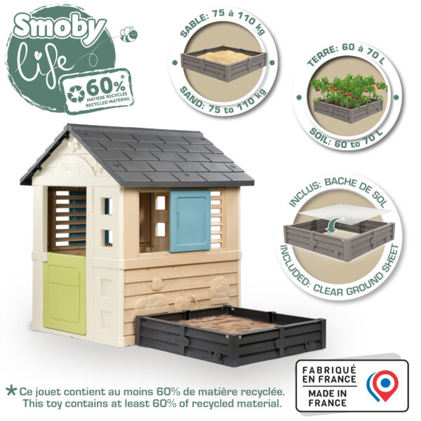 Smoby Life Domek ogrodowy z piaskownicą - 006