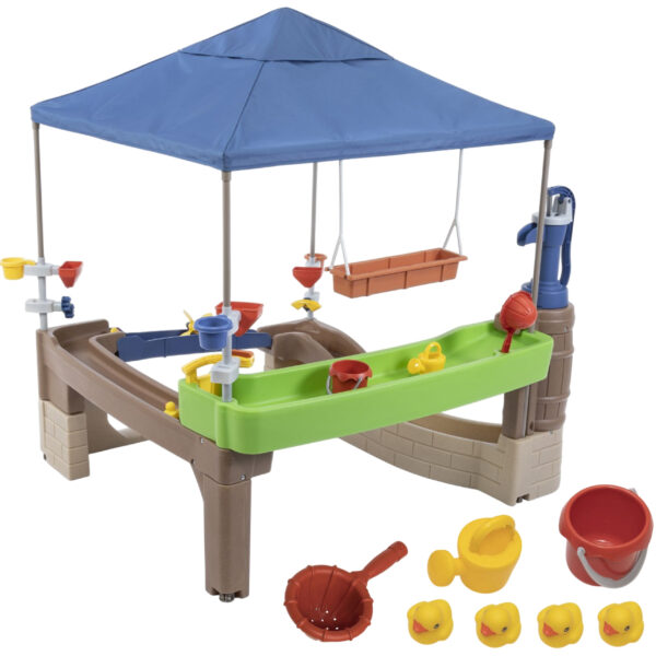 STEP2 Wodne Centrum Zabawy Pompą i Baldachimem Pump & Splash Shady Oasis - 001