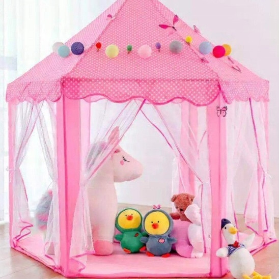 WOOPIE Namiot Zamek Księżniczki XXL Domek do Domu i Ogrodu - 005