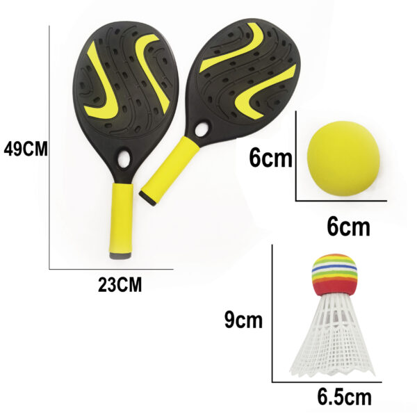 WOOPIE Rakieta z Piłką Piankową i Lotką- Zestaw Plażowo Ogrodowy - 004