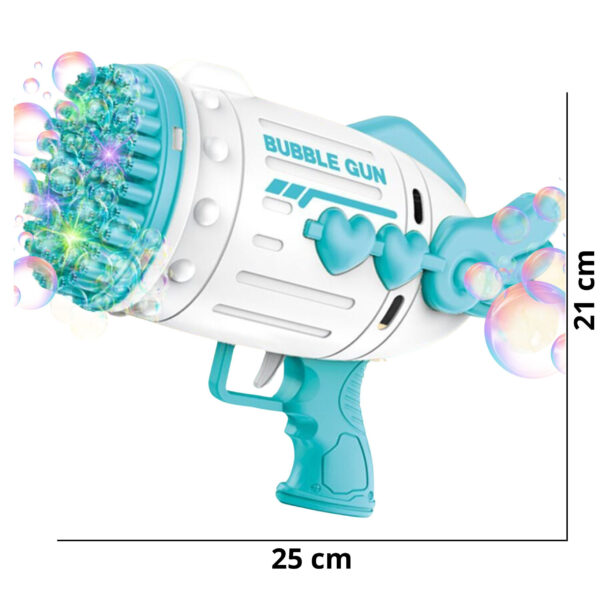 WOOPIE Pistolet do Robienia Baniek Mydlanych 91 Otworów Niebieski - 004