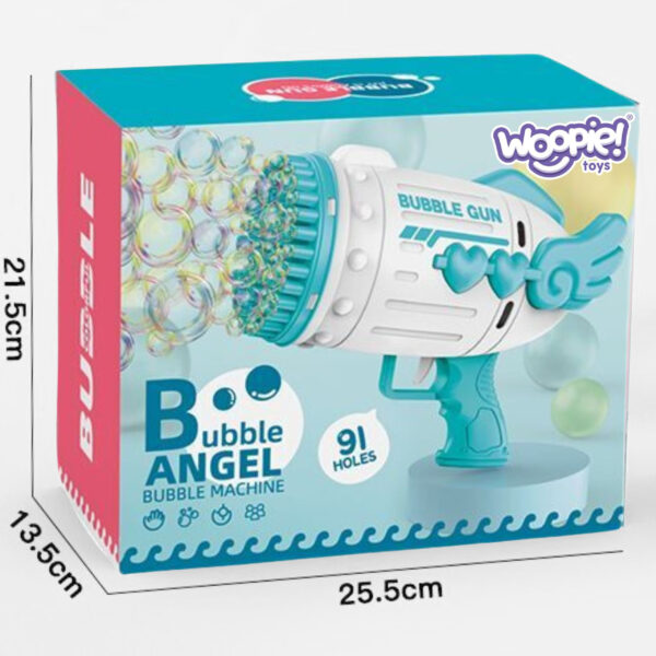 WOOPIE Pistolet do Robienia Baniek Mydlanych 91 Otworów Niebieski - 005