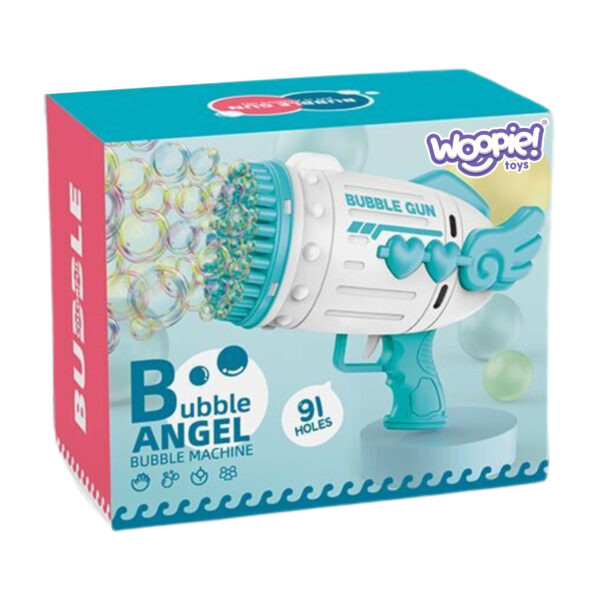 WOOPIE Pistolet do Robienia Baniek Mydlanych 91 Otworów Niebieski - 006