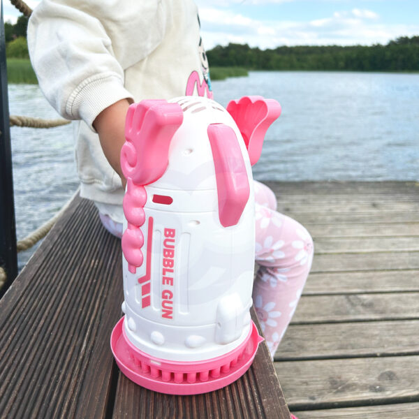WOOPIE Pistolet do Robienia Baniek Mydlanych 91 Otworów Różowy - 005