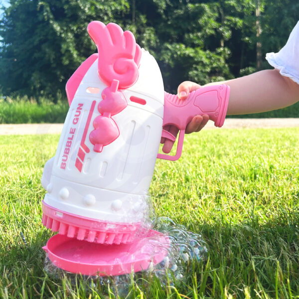 WOOPIE Pistolet do Robienia Baniek Mydlanych 91 Otworów Różowy - 007