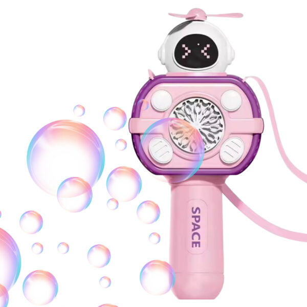 WOOPIE Maszyna Astronauta do Robienia Baniek Mydlanych Różowy - 001